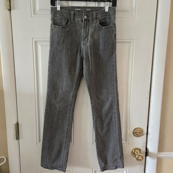 Old Navy Other - Old Navy Jeans Boys Size 14 Straight Denim Pants Built In Flex Gray Adjustable